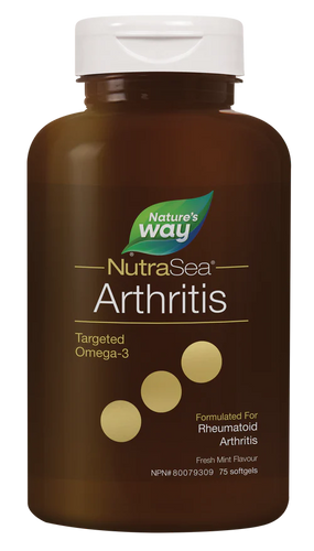 Nature's Way NutraSea Arthritis, Targeted Omega 3, 75 softgels, mint