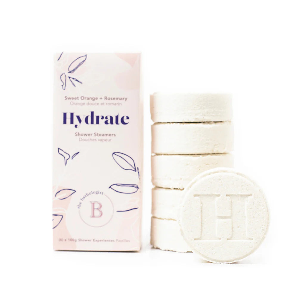 The Bathologist Hydrate Shower Steamers, 6x100g Sweet Orange + Rosemary