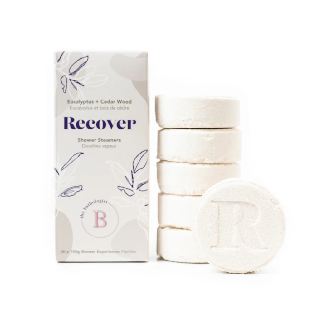 The Bathologist Recover Shower Steamers, 6x100g Eucalyptus +Cedar Wood