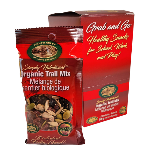 Willow Creek Organic Raw Trail Mix, 50g Snack Size