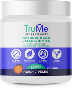 TruMe Natural BCAA + Electrolytes Peach 210g (30 Servings)