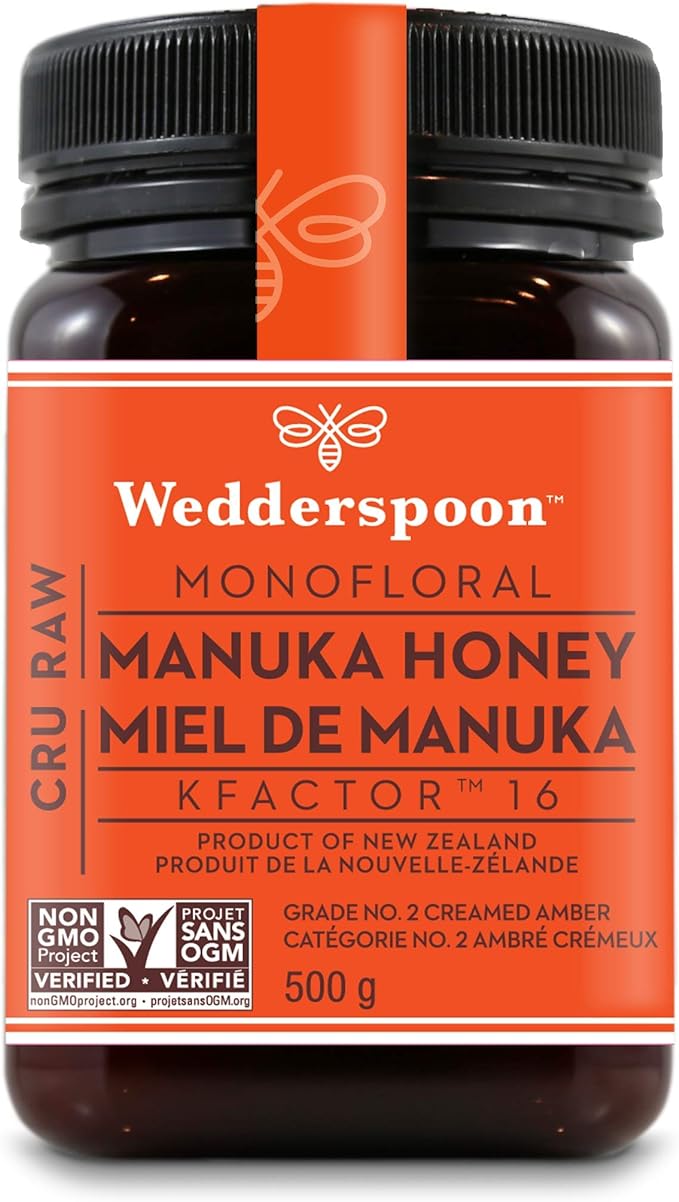 Wedderspoon Raw Monofloral Manuka Honey - KFactor 16 (500g)