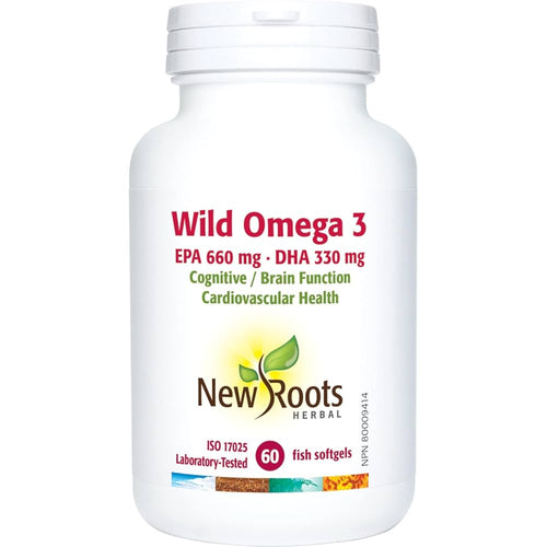 New Roots Wild Omega 3, 60 softgels