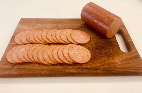 Chickeroni (Mild Chicken Pepperoni), Sliced 200g