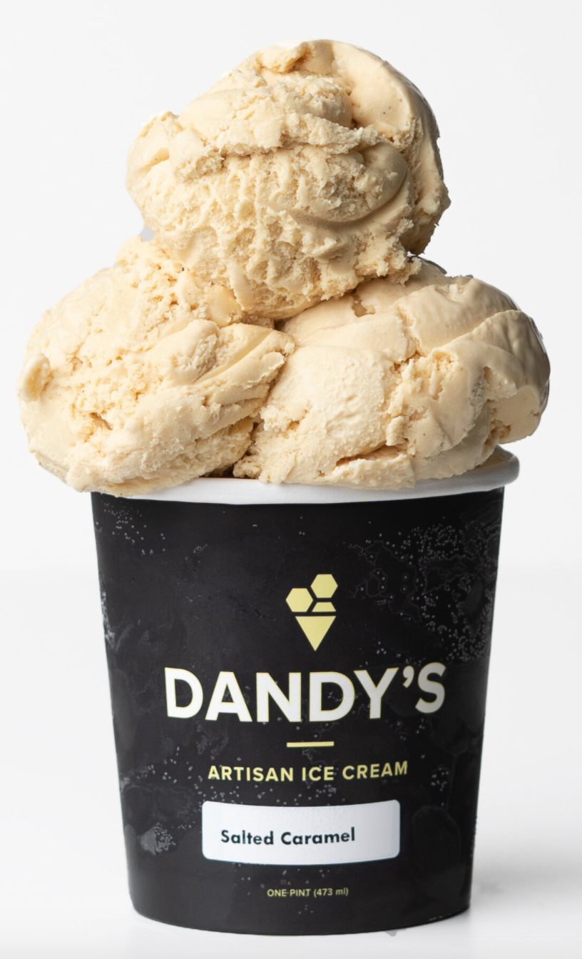 Dandy's Artisan Ice Cream Salted Caramel (473ml)