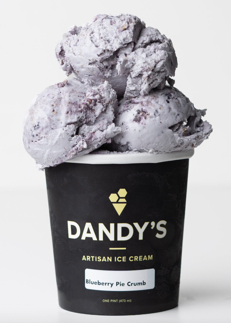 Dandy's Artisan Ice Cream Blueberry Pie Crumb (473ml)