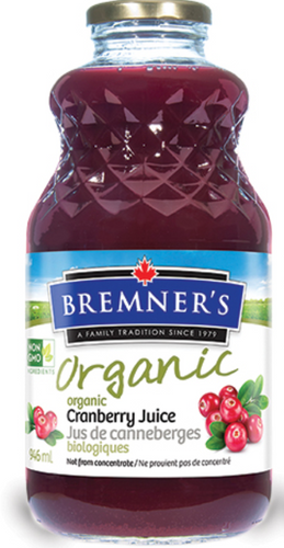 Bremner's Organic Cranberry Juice (946ml)