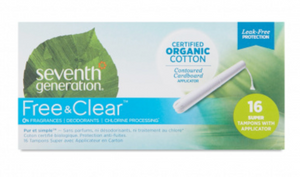 Seventh Generation Super Tampons with Applicator (16 Count)