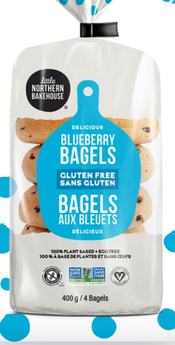 Little Northern Bakehouse Gluten Free Blueberry Bagels (4 Bagels)