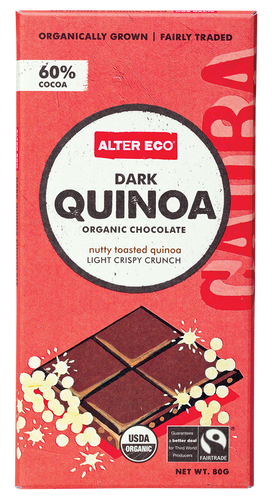 Alter Eco Dark Quinoa Chocolate Bar 80g