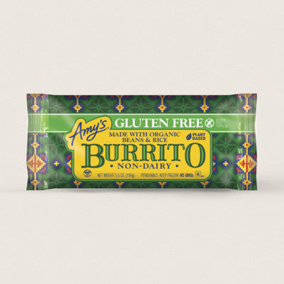 Amy's Gluten Free Bean and Rice Burrito 156g