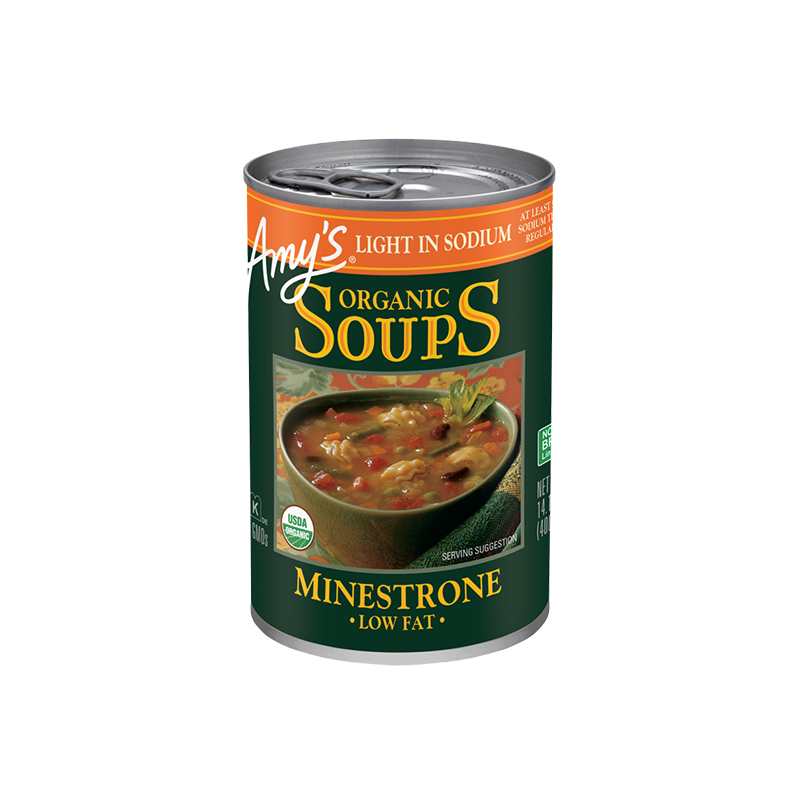 Amy's Organic Minestrone Soup - Low Sodium 398ml