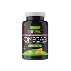 AquaOmega Vegan Omega-3 (High DHA) 120 Soft Gels