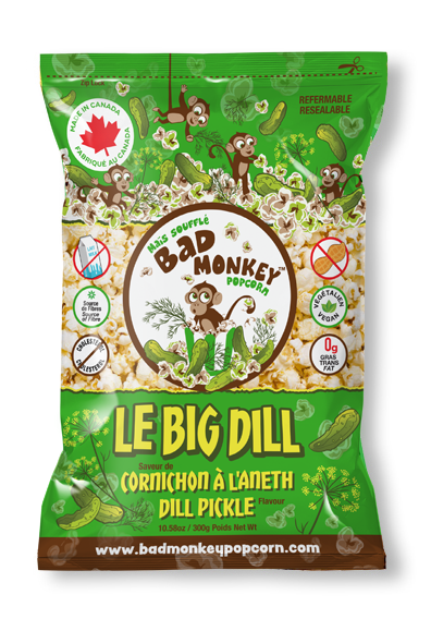 Bad Monkey Popcorn Dill Pickle (300g)