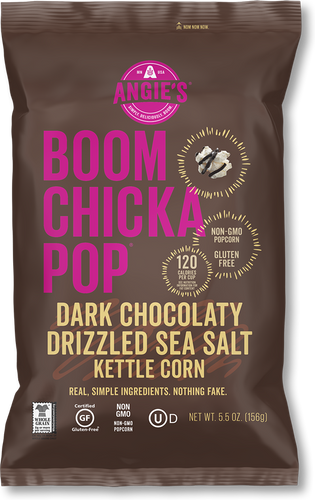 Boom Chicka Pop Dark Chocolaty Drizzled Sea Salt 128g