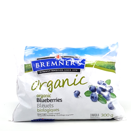 Bremner's Organic Frozen Blueberries (300g)