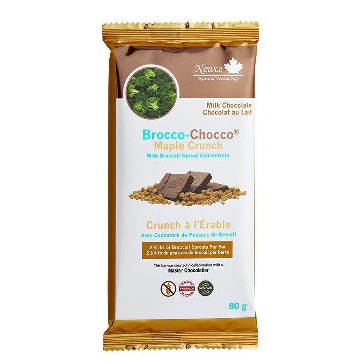 Newco Brocco-Chocco Maple Crunch Bar 80g