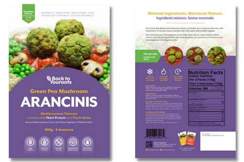 Back to YouRoots Aranchinis - Green Pea Mushroom (5/pack)