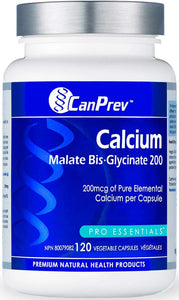 CanPrev Calcium Malate Bis-Glycinate 200 (120 Veg Caps)