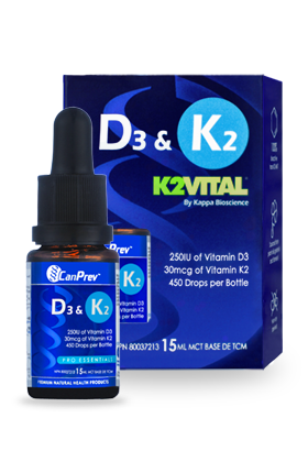 CanPrev Vitamin D3 & K2 Drops (15ml)