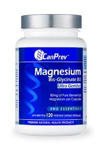 CanPrev Magnesium Bis-Glycinate 80mg (120 Veg Caps)
