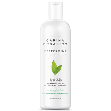 Carina Organics Shampoo & Body Wash Peppermint (360ml)