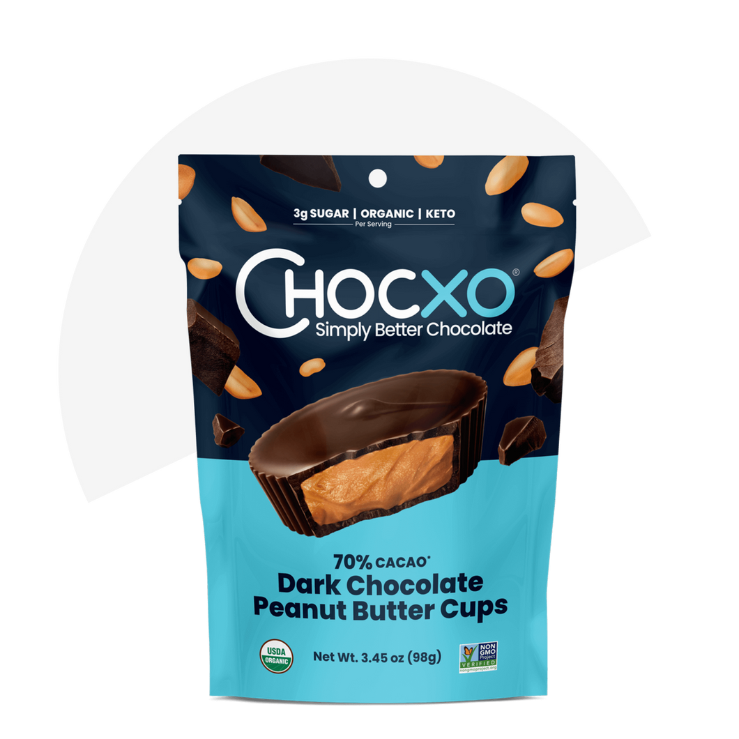 ChocXO Keto Dark Chocolate Peanut Butter Cups (98g)
