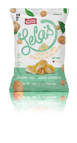Covered Bridge Lela's Creamy Dill Chickpea Chips (120g)