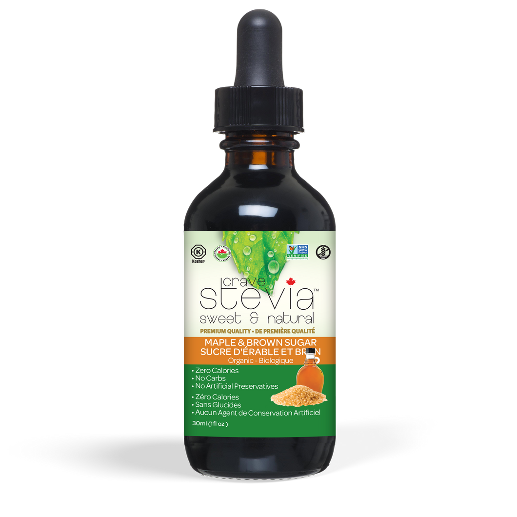 Crave Stevia Maple & Brown Sugar Liquid Drops (30ml)