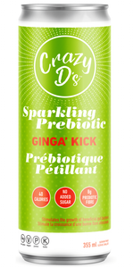 Crazy D's Sparkling Prebiotic Ginga' Kick Drink (355ml)