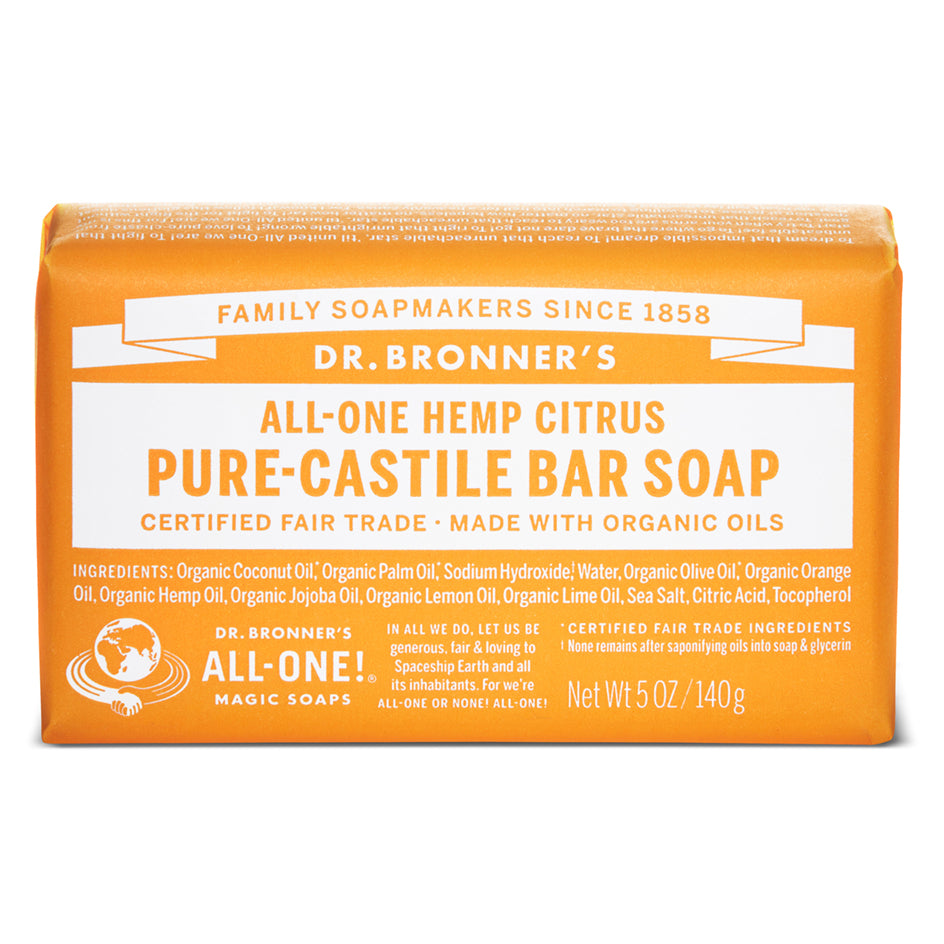 Dr. Bronner's Pure Castile Bar Soap Citrus 140g
