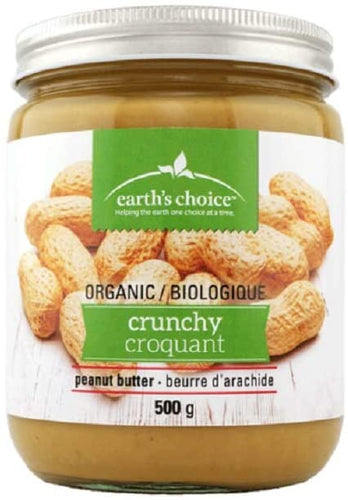 Earth's Choice Organic Crunchy Peanut Butter 500g