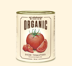 Eat Wholesome Food Co. Organic Diced Tomatoes 796ml