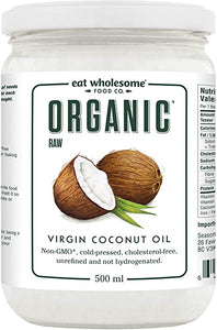 Eat Wholesome Food Co. Organic Raw Virgin Coconut Oil (500ml)