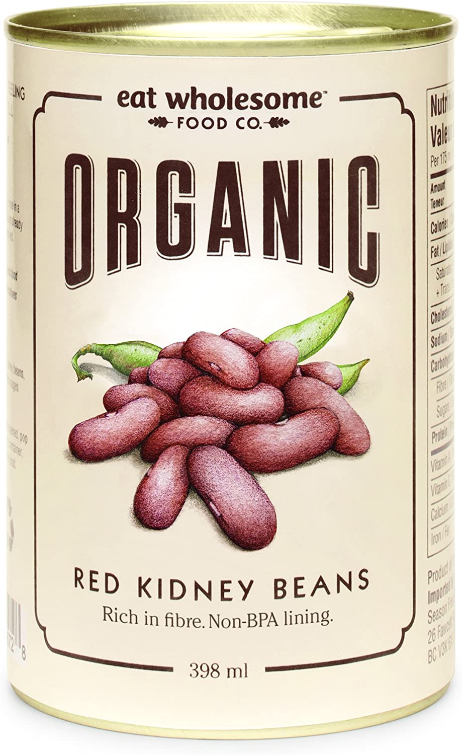 Eat Wholesome Food Co. Organic Red Kidney Beans 398ml