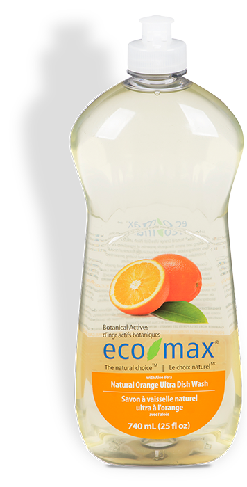 EcoMax Natural Orange Ultra Dish Washing Soap (740ml)