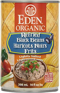 Eden Organic Refried Black Beans (398ml)
