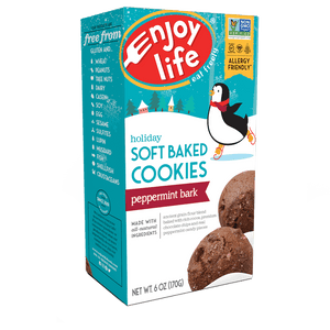 Enjoy Life Holiday Peppermint Chocolate Bark Soft Baked Cookies (170g)