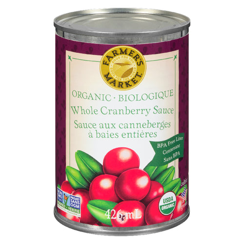 Farmer's Market Organic Whole Cranberry Sauce 426ml