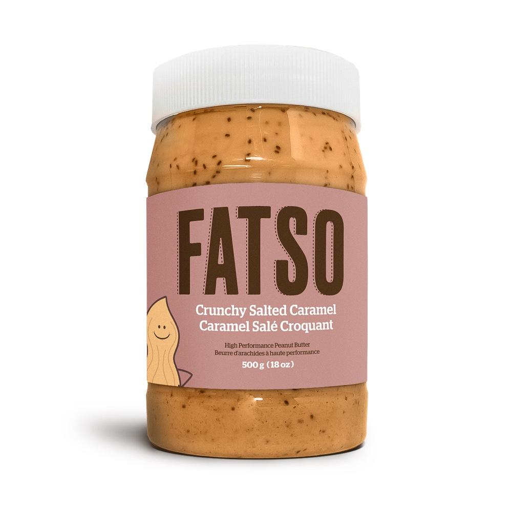 Fatso Crunchy Salted Caramel Peanut Butter (500g)