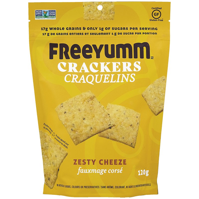 Freeyumm Zesty Cheeze Crackers (120g)