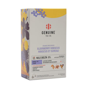 Genuine Tea Co. Elderberry Hibiscus (15 Tea Bags)