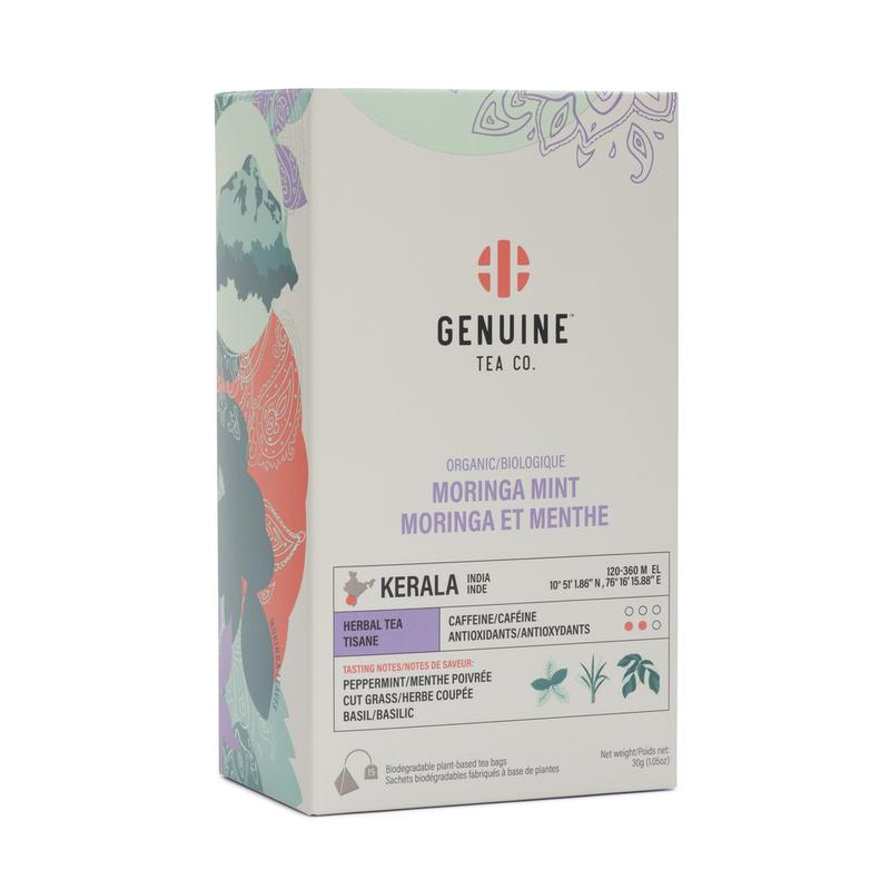 Genuine Tea Co. Moringa Mint (15 Tea Bags)