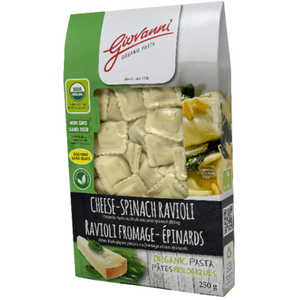Giovanni Organic Cheese-Spinach Ravioli 250g