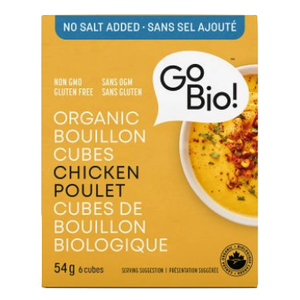 Go-Bio Organic Chicken Bouillon Cubes - No Salt Added (54g)