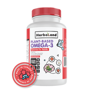 Herbaland Vegan Omega 3 Gummies for Adults (90 Gummies)