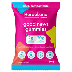 Herbaland Good News Gummies Peach & Berries (50g)