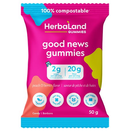 Herbaland Good News Gummies Peach & Berries (50g)