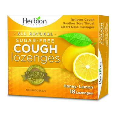 Herbion Honey Lemon Sugar Free Cough Lozenges (18 lozenges)