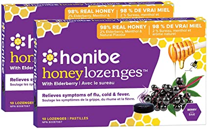 Honibe Honey Lozenges w/ Elderberry (10 Lozenges)